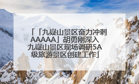 「九嶷山景区奋力冲刺AAAAA」胡勇刚深入九嶷山景区现场调研5A级旅游景区创建工作