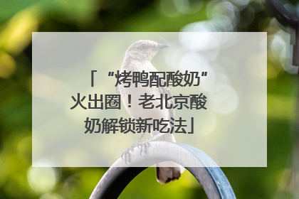“烤鸭配酸奶”火出圈！老北京酸奶解锁新吃法