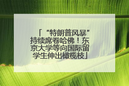 “特朗普风暴”持续席卷哈佛！东京大学等向国际留学生伸出橄榄枝