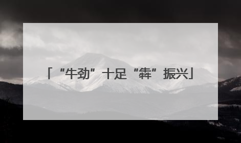 “牛劲”十足“犇”振兴