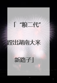 “粮二代”蹚出湖南大米新路子