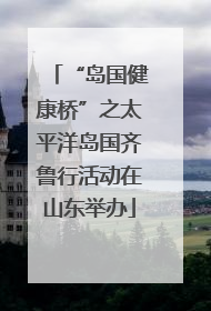 “岛国健康桥”之太平洋岛国齐鲁行活动在山东举办