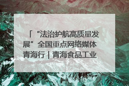 “法治护航高质量发展”全国重点网络媒体青海行｜青海食品工业协会：架起“青字号”美食的产业化桥梁