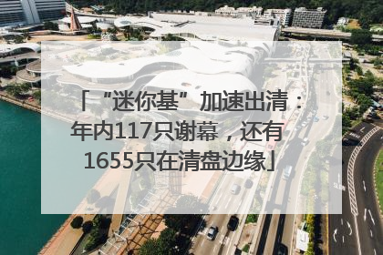“迷你基”加速出清：年内117只谢幕，还有1655只在清盘边缘