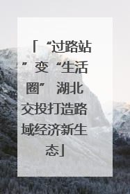 “过路站”变“生活圈” 湖北交投打造路域经济新生态
