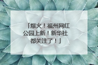 爆火！福州网红公园上新！新华社都关注了！