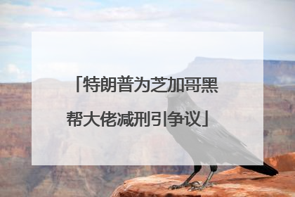 特朗普为芝加哥黑帮大佬减刑引争议