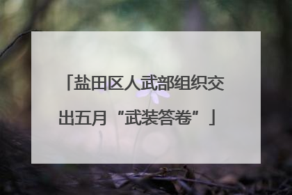盐田区人武部组织交出五月“武装答卷”