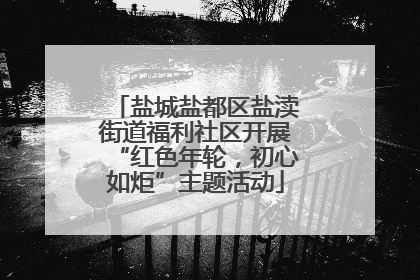 盐城盐都区盐渎街道福利社区开展“红色年轮，初心如炬”主题活动