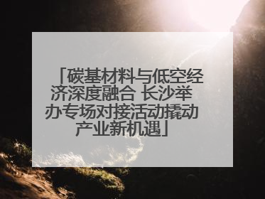 碳基材料与低空经济深度融合 长沙举办专场对接活动撬动产业新机遇