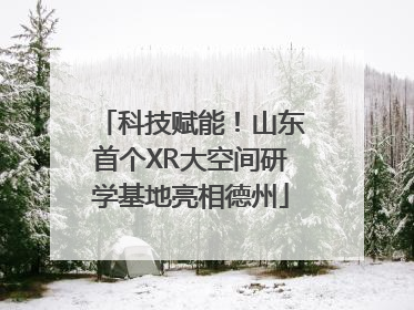 科技赋能！山东首个XR大空间研学基地亮相德州