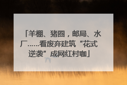羊棚、猪圈，邮局、水厂……看废弃建筑“花式逆袭”成网红村咖