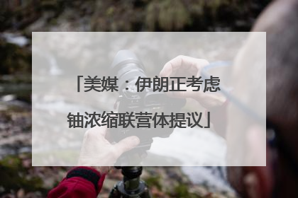 美媒：伊朗正考虑铀浓缩联营体提议