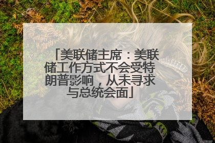美联储主席：美联储工作方式不会受特朗普影响，从未寻求与总统会面