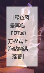 绿色风暴再临 FE电动方程式上海站圆满落幕