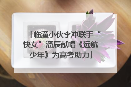 临潼小伙李冲联手“快女”潘辰献唱《远航少年》为高考助力