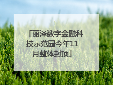 丽泽数字金融科技示范园今年11月整体封顶