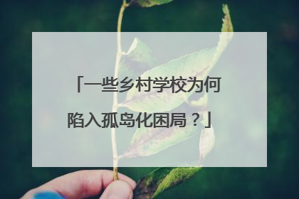 一些乡村学校为何陷入孤岛化困局？