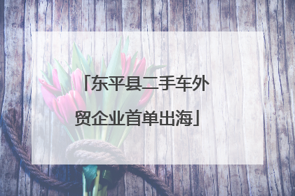 东平县二手车外贸企业首单出海