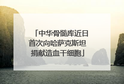 中华骨髓库近日首次向哈萨克斯坦捐献造血干细胞