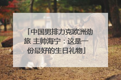 中国男排力克欧洲劲旅 主帅海宁：这是一份最好的生日礼物