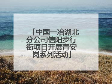 中国一冶湖北分公司信阳步行街项目开展青安岗系列活动