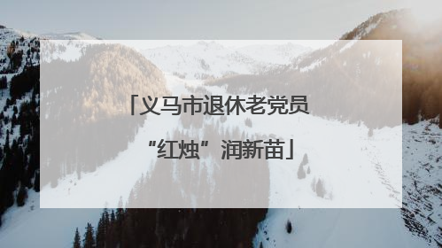 义马市退休老党员“红烛”润新苗