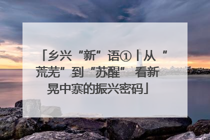 乡兴“新”语①丨从“荒芜”到“苏醒” 看新晃中寨的振兴密码