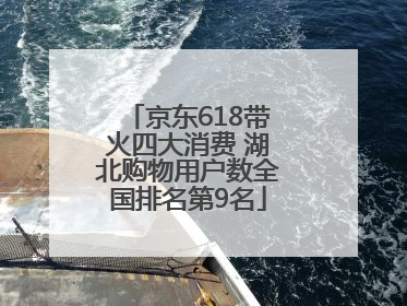 京东618带火四大消费 湖北购物用户数全国排名第9名
