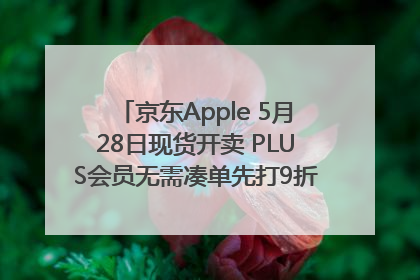 京东Apple 5月28日现货开卖 PLUS会员无需凑单先打9折再叠618优惠