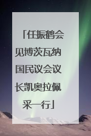 任振鹤会见博茨瓦纳国民议会议长凯奥拉佩采一行