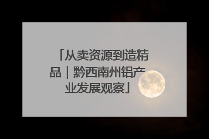 从卖资源到造精品｜黔西南州铝产业发展观察