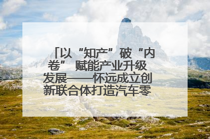 以“知产”破“内卷” 赋能产业升级发展——怀远成立创新联合体打造汽车零部件产业新高地