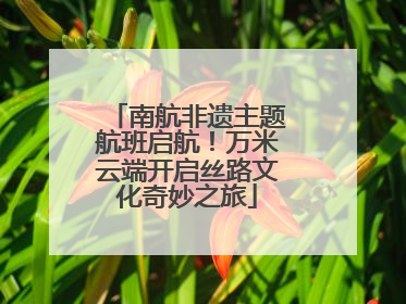 南航非遗主题航班启航！万米云端开启丝路文化奇妙之旅