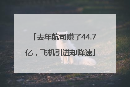 去年航司赚了44.7亿，飞机引进却降速