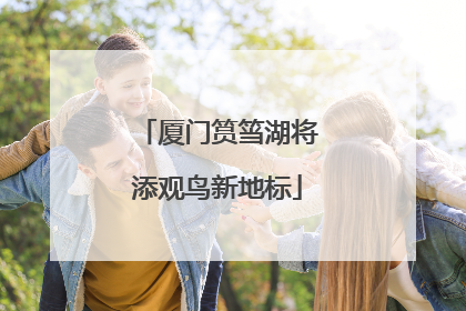 厦门筼筜湖将添观鸟新地标