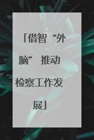 借智“外脑” 推动检察工作发展