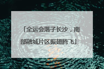 全运会落子长沙，南部融城片区振翅腾飞