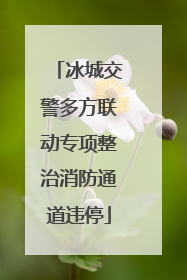 冰城交警多方联动专项整治消防通道违停