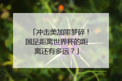 冲击美加墨梦碎！国足距离世界杯的距离还有多远？