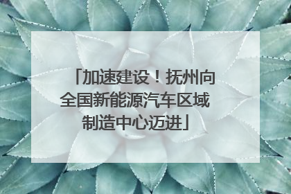 加速建设！抚州向全国新能源汽车区域制造中心迈进