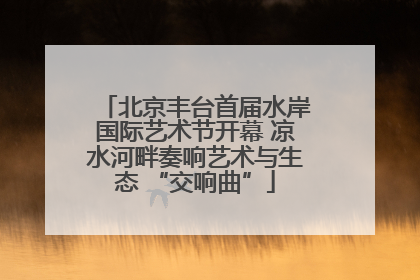 北京丰台首届水岸国际艺术节开幕 凉水河畔奏响艺术与生态 “交响曲”