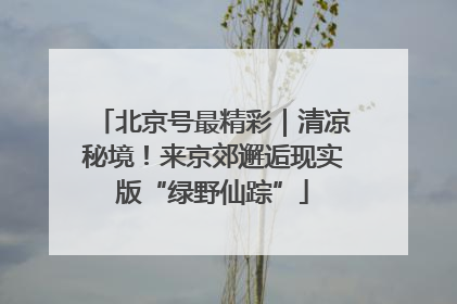 北京号最精彩｜清凉秘境！来京郊邂逅现实版“绿野仙踪”