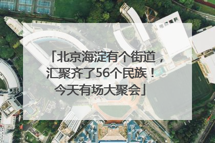 北京海淀有个街道，汇聚齐了56个民族！今天有场大聚会