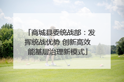 商城县委统战部：发挥统战优势 创新高效能基层治理新模式