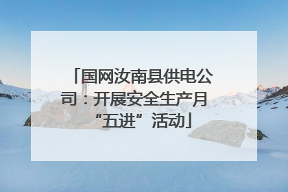 国网汝南县供电公司：开展安全生产月“五进”活动