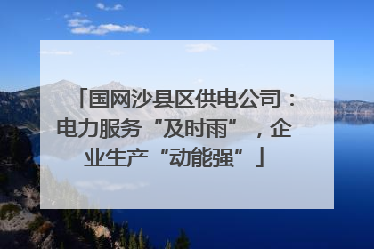 国网沙县区供电公司：电力服务“及时雨”，企业生产“动能强”