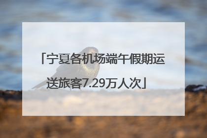 宁夏各机场端午假期运送旅客7.29万人次