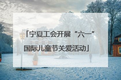 宁夏工会开展“六一”国际儿童节关爱活动