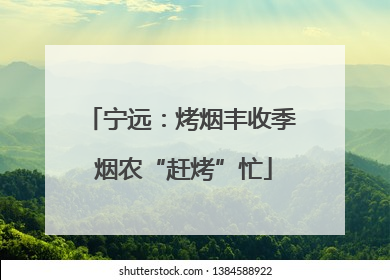 宁远：烤烟丰收季 烟农“赶烤”忙